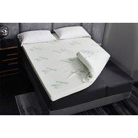 Soft Bamboo Memory Foam Mattress Topper - 5 Sizes & Up to 5cm Thickness!