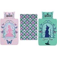 Wicked Glinda & Elphaba Reversible Duvet Cover with Cozy Throw Blanket