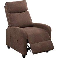 EARLY BIRD! Velvet Massage Pushback Chair with Remote and 8-Point Vibration Massage