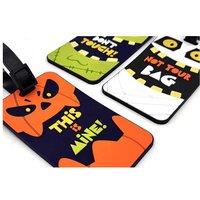 3Pcs Kids PVC Luggage Tags - Durable Children's Suitcase & Backpack Travel ID Labels, Age 3+