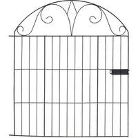 Living & Home Metal Fence Panels with Lockable Gate - Perfect for Stylish Gardens