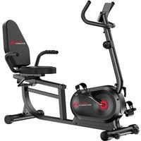 Recumbent Exercise Bike with 8 Resistance Levels and LCD Monitor