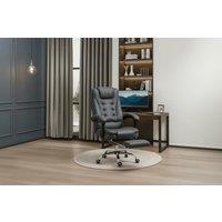 Vinsetto Microfibre Reclining Massage Sofa Chair - Heated, Modern 1-Seater Recliner