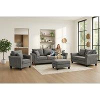 PRICE DROP! Tivella Modern Velvet Sofa Set - 3-Seater, 2-Seater & Chair - Plush Velvet, Compact Design, Contemporary Living Room Sofa