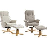 EARLY BIRD! Waterford Swivel Recliner Chair with Footstool - Modern Home Comfort