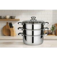 3-Piece Stainless Steel Steamer Set