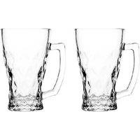 4-Piece Lucente Alpina Crystalline Glass Cup Set - 250ml, Dishwasher-Safe, Contemporary Tableware