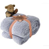 Teddy Bear Fleece Throw Blanket - Ultra-Soft Polyester, Double or King Size, Machine Washable