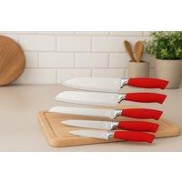Lovii Lite 5-Piece Stainless Steel Kitchen Knife Set - Ergonomic, Multi-Colour Options