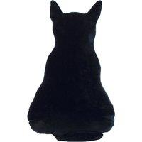 Plush Cat-Shaped Pillow - Soft Plush, Modern Design, Medium or Large, Grey/White/Black