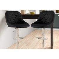 Set of Madrid Adjustable Breakfast Barstools - Multiple Colours