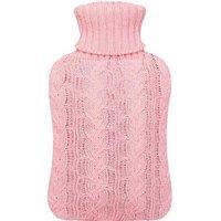 2L Knitted Hot Water Bottle - Soft Cotton Cover, Machine Washable, Modern Design