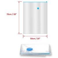 9-Piece Heavy-Duty Vacuum Storage Bag Set - Clear, Reusable, Space-Saving Solution