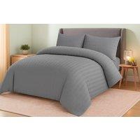 Luxury Seersucker Duvet Cover Set - Soft, Breathable & Machine Washable, Modern Style, Optional Deep Fitted Sheet - 13 Colours, All Sizes