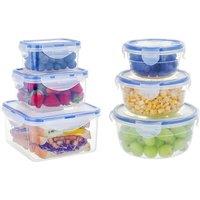 Stackable Airtight Plastic Food Storage Containers - Modular Lunch Box Set