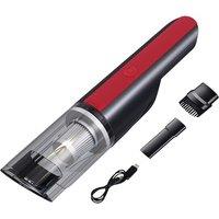 Cordless Handheld Car Vacuum Cleaner - Lightweight Wet & Dry, Rechargeable, 5000Pa Suction - Red or Silver