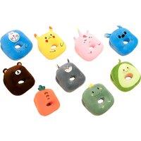 Adorable Cartoon Plush Travel Pillow - 9 Fun Designs, Soft PP Cotton, Hand Warmer Slot, 35cm x 30cm