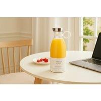 USB Rechargeable Mini Juicer Blender - Portable Smoothie Maker, 330ml/350ml, Sleek Pink or White