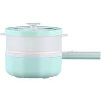 1.5L Non-Stick Mini Electric Cooking Pan - Portable, PP Material, Steamer Option, Modern Design