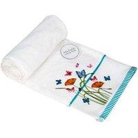 Embroidered Turkish Cotton Bathroom Towels - 100% Cotton, 550gsm, Quick-Dry, Machine Washable
