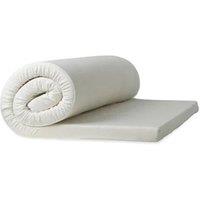 DreamEasy 2-Inch Hotel Quality Memory Foam Mattress Topper - Machine Washable Cover, Easy Fit