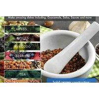 Mini Marble Pestle & Mortar - Premium Marble, Compact 7cm, Classic Kitchen Tool