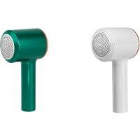 Electric Lint Remover - Portable Fabric Shaver, USB Rechargeable, 4-Speed, Compact, Green or White