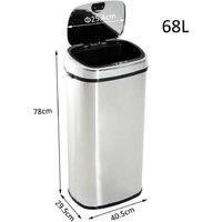 PRICE DROP! HOMCOM Touch-Free Sensor Kitchen Bin - Large Capacity, Hands-Free, Stainless Steel, Hygienic Waste Disposal