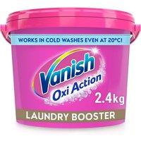 Vanish Oxi Action Laundry Booster Powder - 2 x 2.4kg Stain Remover Set