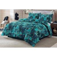 Reversible Geometric Duvet Cover Set - Soft Polycotton, Machine Washable, Modern Design, 4 Sizes