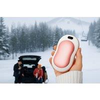 4-in-1 USB Rechargeable Aluminium Hand Warmer & Power Bank - Portable, Multi-Function, 10000mAh