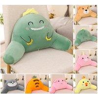 Plush Cotton Novelty Lumbar Support Pillow - Ergonomic, Easy-Care, 8 Cute Character Designs
