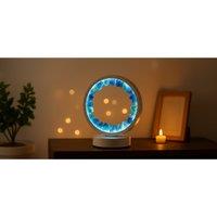 Crystal Cluster LED Table Lamp - Rechargeable, Modern Healing Light (Amethyst, Citrine or Quartz)