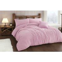 Luxury Teddy Waffle Duvet Cover Set - Ultra-Soft Polyester, Easy Care, 4 Sizes, Modern Cosy Bedding