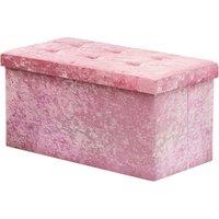 Double Velvet Ottoman Storage Box in 6 Colour Options