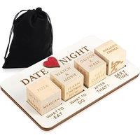 Wooden Decorative Dice Set - Handcrafted Home Accent for Couples, Premium Wood, Engraved, Modern Style