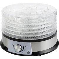 Electric Food Dehydrator Machine - Energy Efficient, Five-Tier, Stainless Steel, Compact Kitchen Appliance