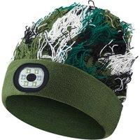 LED Outdoor Cap Light - Camouflage Hat with Detachable LED, 2 Colours, Battery Powered