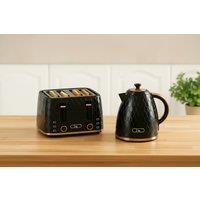 EARLY BIRD! Rapid Boil Kettle & Toaster Set - 1.7L, 3000W, Family Size, Sleek Modern Grey