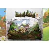 Minecraft 3D Microfibre Bedding Set - Machine Washable, Hypoallergenic, 3 Sizes, 5 Designs