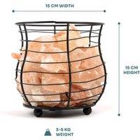 Hand-Carved Himalayan Salt Table Lamp - Natural Glow, Eco-Friendly Lighting, Relaxing Amber Hue