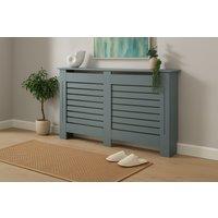 PRICE DROP! York Contemporary Slatted Radiator Cover - Modern Free-Standing Living Room Shelf, 4 Sizes, 2 Colours