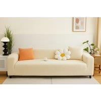 Plush Sofa Cover with 1 Pillow Case in 5 Sizes and 6 Colours