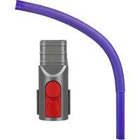 Dryer Vent Cleaning Tool Kit - 34" Flat Hose Attachment for Dyson V-Series Vacuums, Lint Removal & Fire Prevention