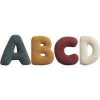 EARLY BIRD! Teddy Bear Boucl Alphabet Cushion - Soft Plush, Custom Letters, 38cm x 30cm, Vibrant Colours