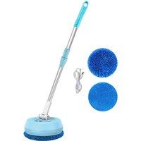 Cordless Electric Spin Mop - Lightweight Multi-Surface Floor & Window Cleaner (Blue or White)