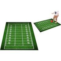 Football Field Crystal Velvet Play Area Rug - Anti-Slip, Machine Washable, Multiple Sizes & Styles