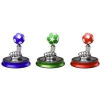 Solar-Powered Rotating Finger Football Decorative Car Air Freshener - ABS Alloy, Modern Compact Design, 8.1cm x 8.8cm