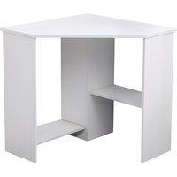 PRICE DROP! Compact Corner Desk with Storage Shelves - Space-Saving Living Room Workstation, Multiple Colours