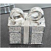 Handcrafted Modern Ceramic Crushed Gift Box Table Ornament - Decorative Home Sculpture